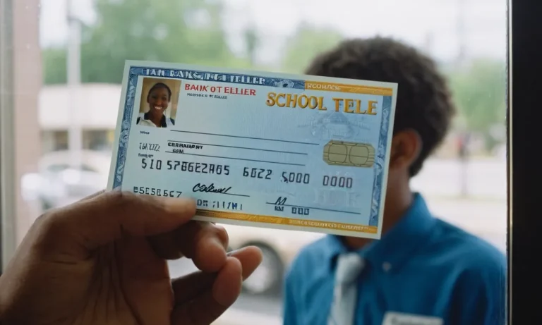 Can You Cash A Check With A School Id? A Comprehensive Guide