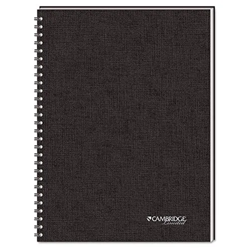 Cambridge black compact business notebook