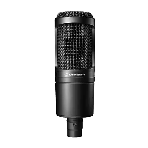 Audio-Technica AT2020 cardioid condenser XLR microphone
