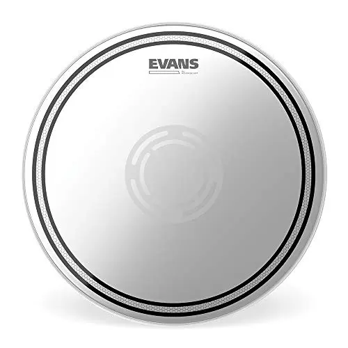 Evans EC Reverse Dot coated snare drum head showing the unique reverse dot design