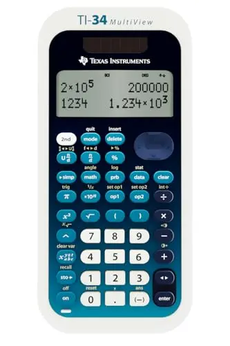 Texas Instruments TI-34 MultiView scientific calculator