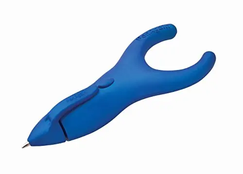 PenAgain ErgoSof Pen with unique Y-shaped grip in blue