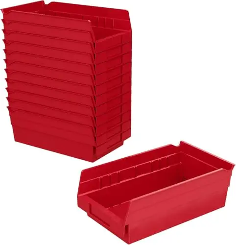 Akro-Mils medium shelf bins for garage tool organization
