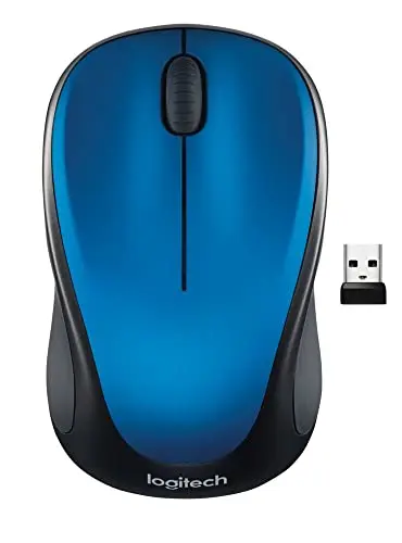 Logitech M317 wireless mouse with soft rubber grips