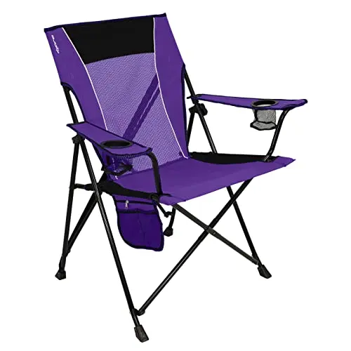 Kijaro dual lock camping chair with mesh back and multiple pockets