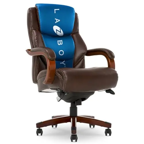 La-Z-Boy Delano big and tall executive office chair with memory foam
