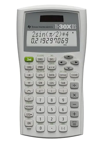 Texas Instruments TI-30XIIS scientific calculator in white
