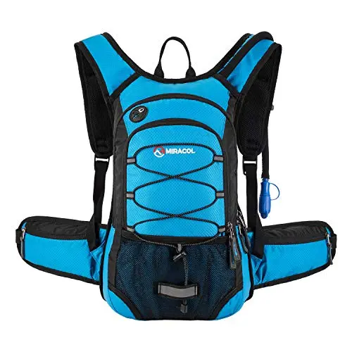 Miracol insulated hydration backpack with water bladder for skiing