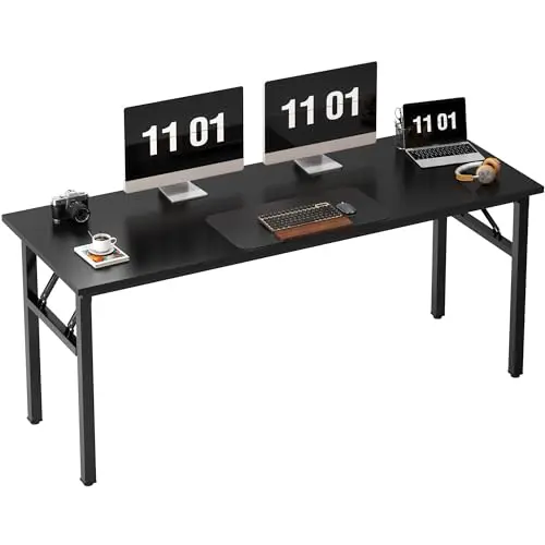 Need 62-inch folding computer desk in black