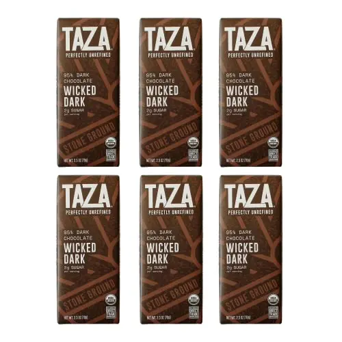 Taza Chocolate 95% dark stone ground chocolate bar with rustic texture