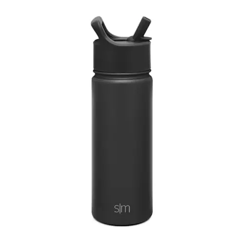 Simple Modern kids water bottle in midnight black color