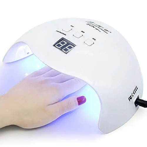 LKE 40W UV LED nail lamp with LCD screen and smart sensor