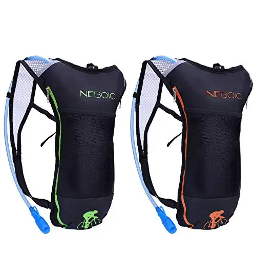 Neboic 2-pack hydration backpacks with 2L water bladders and extra pockets