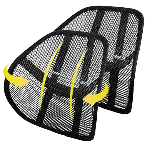 KINGPHENIX lumbar support pillows in breathable mesh fabric, two-pack