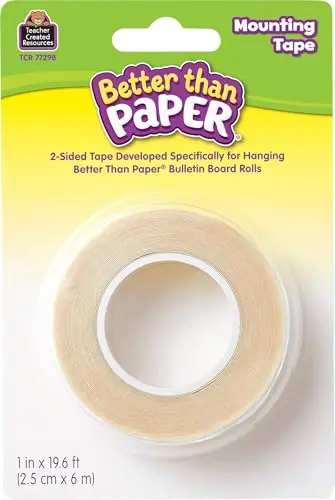 Teacher Created Resources mounting tape used on bulletin board paper