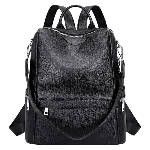 ALTOSY leather backpack for women with luggage strap