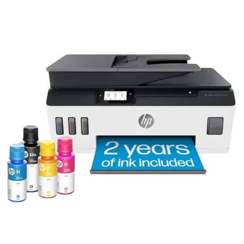 HP Smart-Tank Plus 651 wireless all-in-one printer with large ink bottles