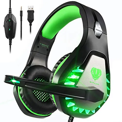 Pacrate gaming headset with LED lights