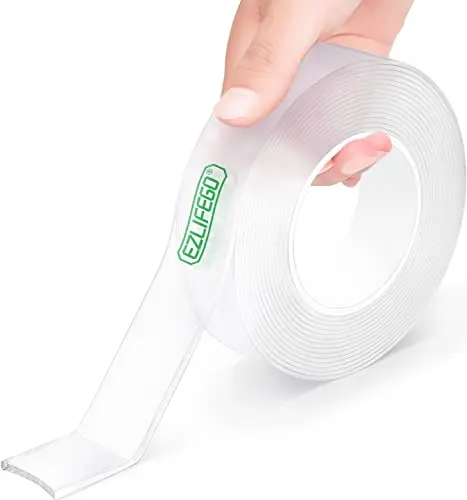 EZlifego nano double sided adhesive tape on various surfaces