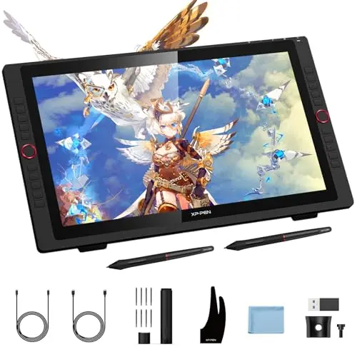 XPPen Artist 22R pro drawing tablet with large screen