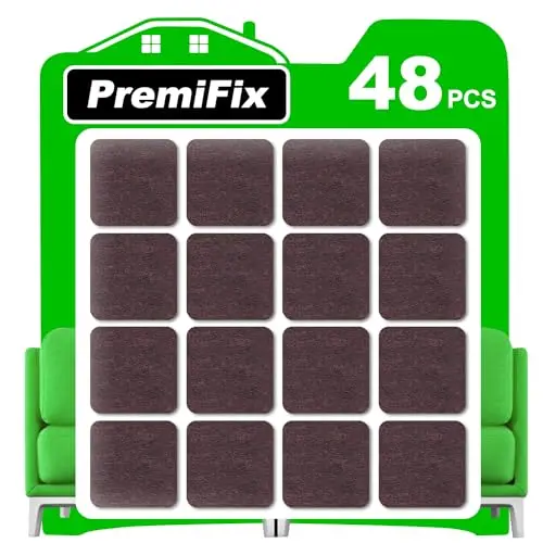 PremiFix square felt pads on chair legs