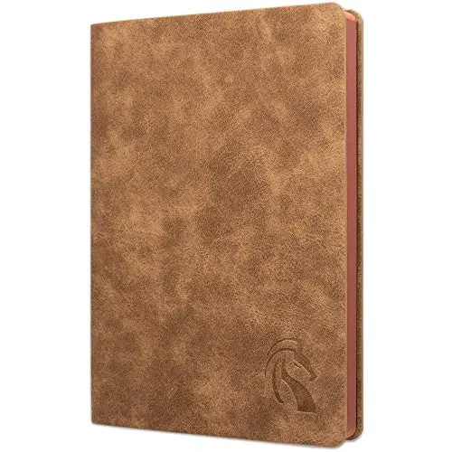 LeStallion faux leather journal with numbered pages and elegant design