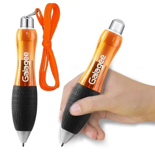 Galagee heavy weighted ballpoint pens in orange