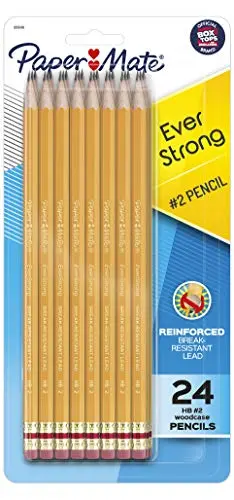 Paper Mate EverStrong #2 pencils with reinforced lead and latex-free erasers