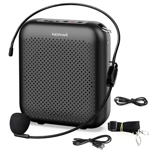 Norwii Bluetooth voice amplifier with wired headset microphone