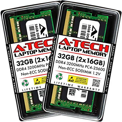 A-Tech 32GB DDR4 3200MHz laptop RAM kit