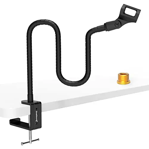 ZealSound gooseneck microphone stand with desk clamp