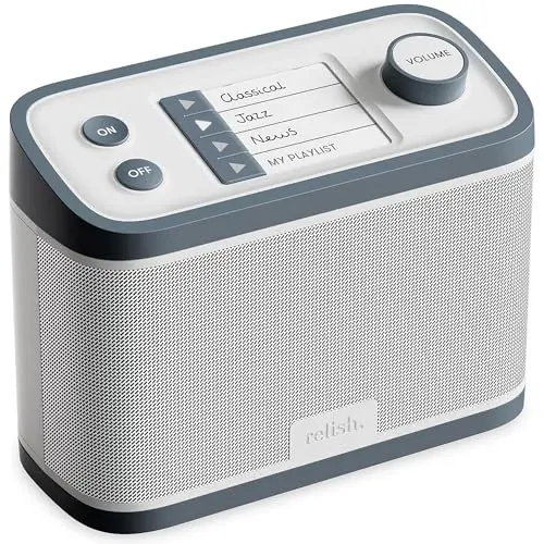 Relish simple radio and MP3 player for elderly