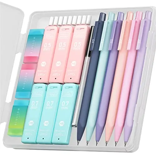 Four Candies pastel mechanical pencil set with multiple colors