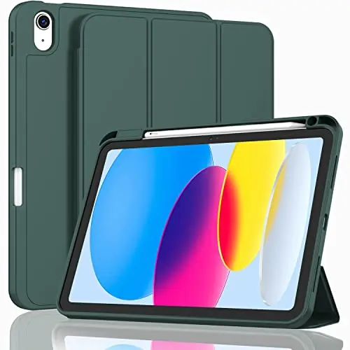 ZryXal iPad case with smart cover and Apple Pencil holder