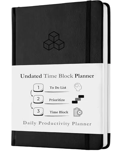 Timely Planner time blocking notebook with monthly and daily sections
