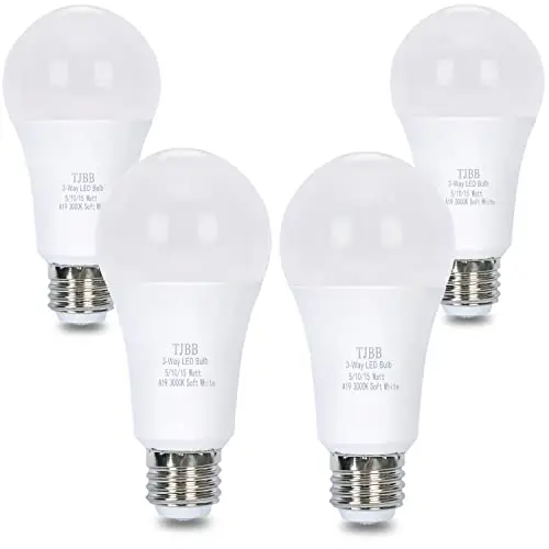 TJBB 3-way LED light bulb in soft white
