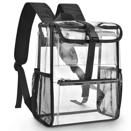 Mildbeer clear stadium backpack with multiple organizational pockets