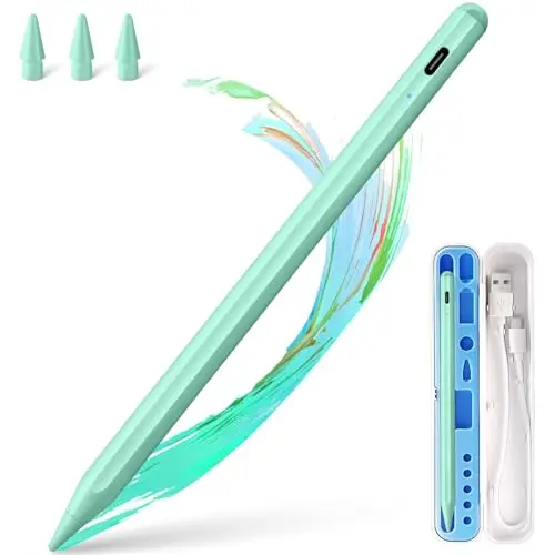 BLEBLE stylus pen in green with storage case