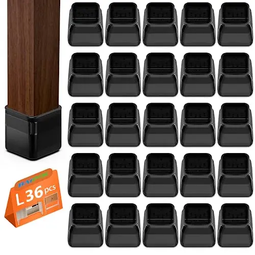 BAIPOK silicone chair leg protectors with felt bottoms