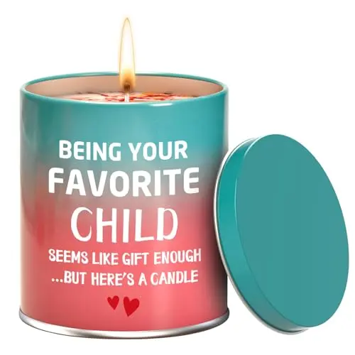 CASETANK green scented candle with funny mom quote in tin container