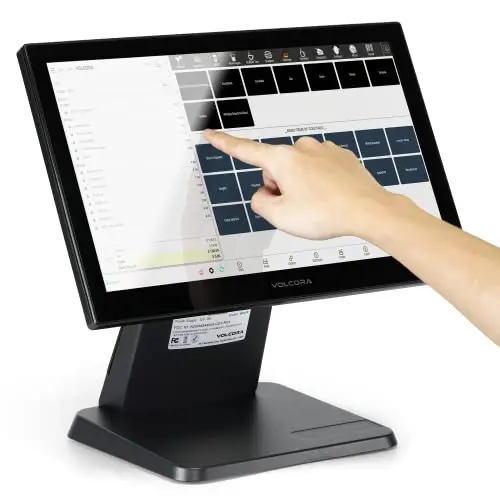 Volcora all-in-one POS terminal with 15.6-inch touchscreen