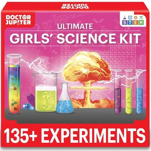 Doctor Jupiter Girls' Science Kit with chemistry experiments and tools