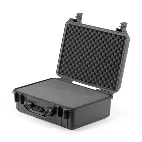 GT Tools waterproof hard case with foam interior for sensitive gear storage