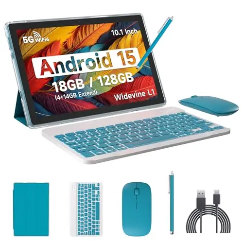 COOPERS 10-inch Android tablet with full accessory bundle
