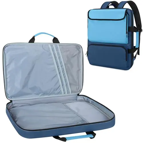 PROKVA A3 art portfolio backpack with multiple compartments and reflective strips