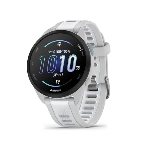 Garmin Forerunner 165 Music running watch in whitestone color