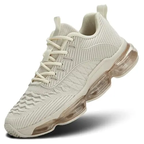 Luogoks women's air cushion sneakers for sports and fitness activities