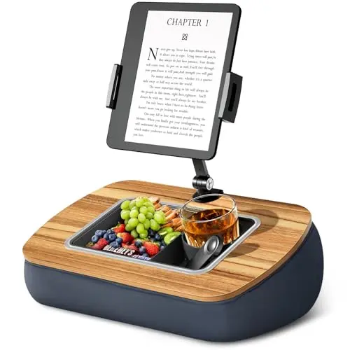 ERGONOV lap beanbag tablet pillow stand with adjustable arm and snack bowl