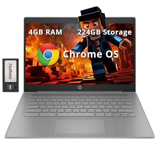 HP Chromebook 14-inch with docking station for business connectivity