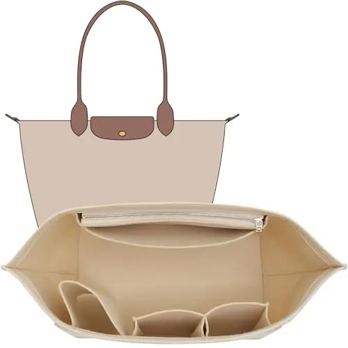 OAikor felt purse organizer insert for Longchamp large tote bag